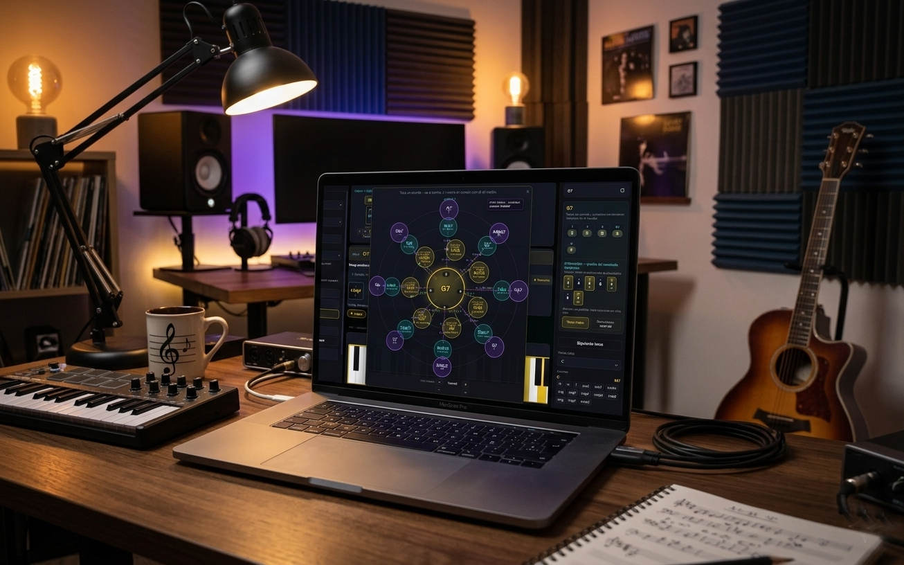 Coffee Piano Harmony Lab studio