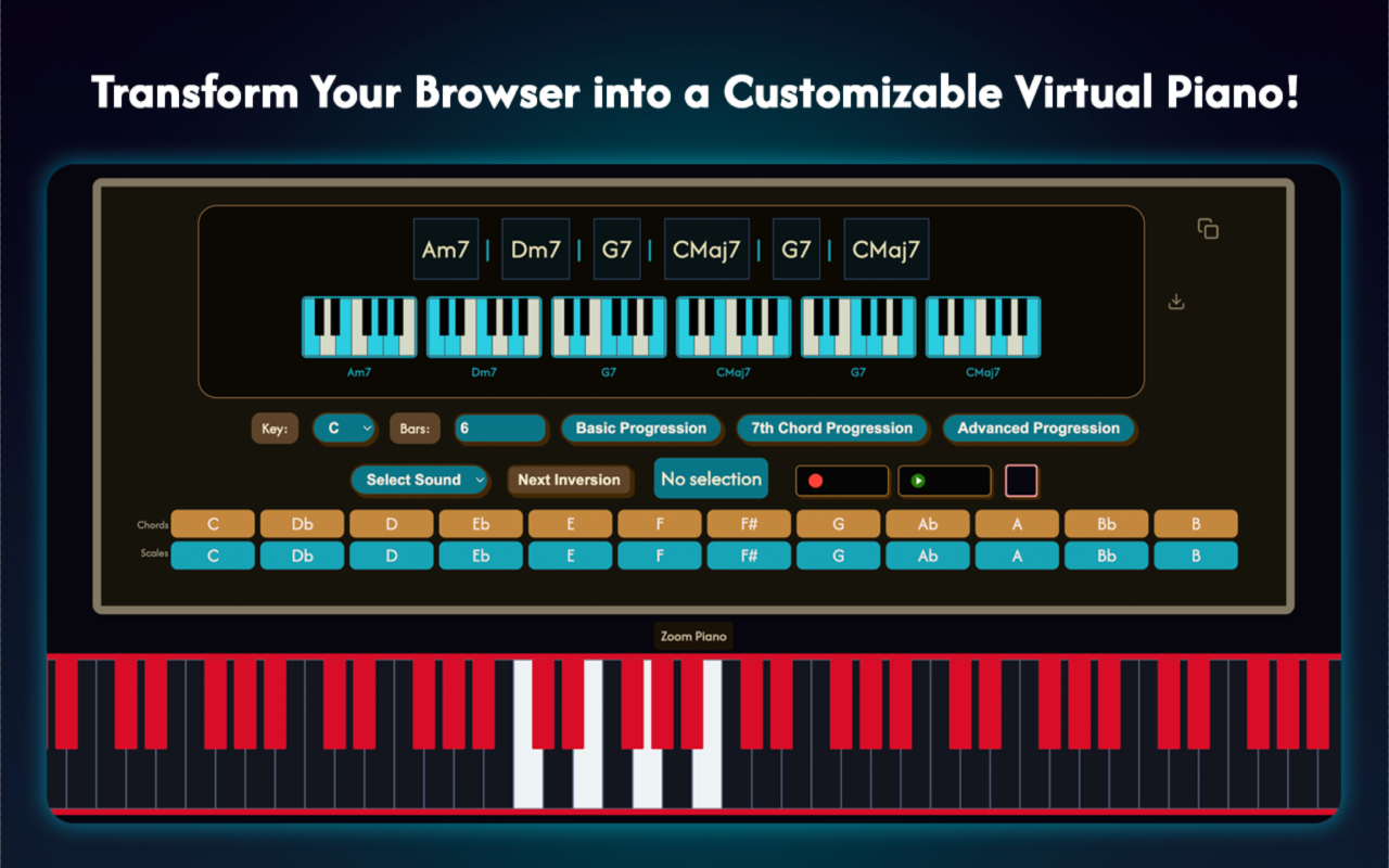 Coffee Piano Chord Progression