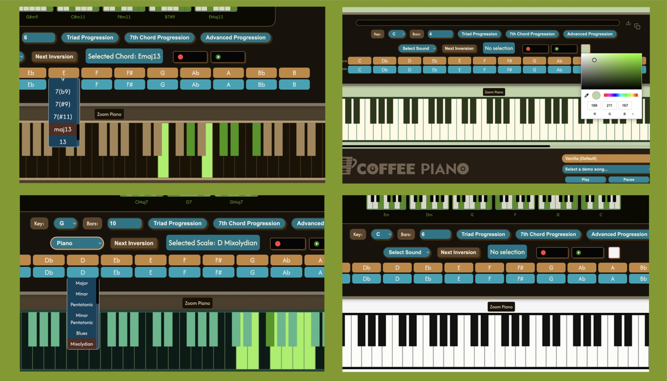 Chord progression features